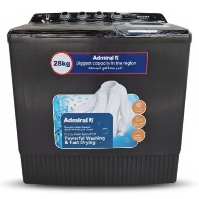 Admiral 28Kg Twin Tub Washer - Grey